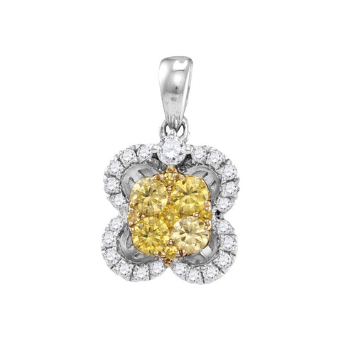 7-8CTW-Diamond FASHION YELLOW PENDANT