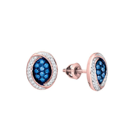 1-3CTW-Diamond FASHION BLUE EARRING