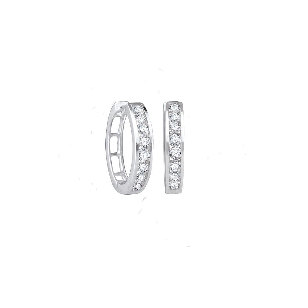 1-4CT-Diamond FASHION HOOPS