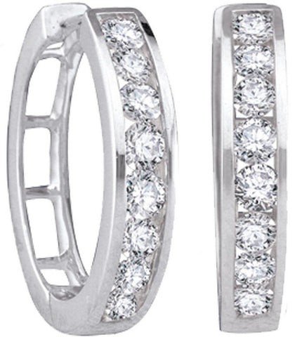 1-2CT-Diamond FASHION HOOPS