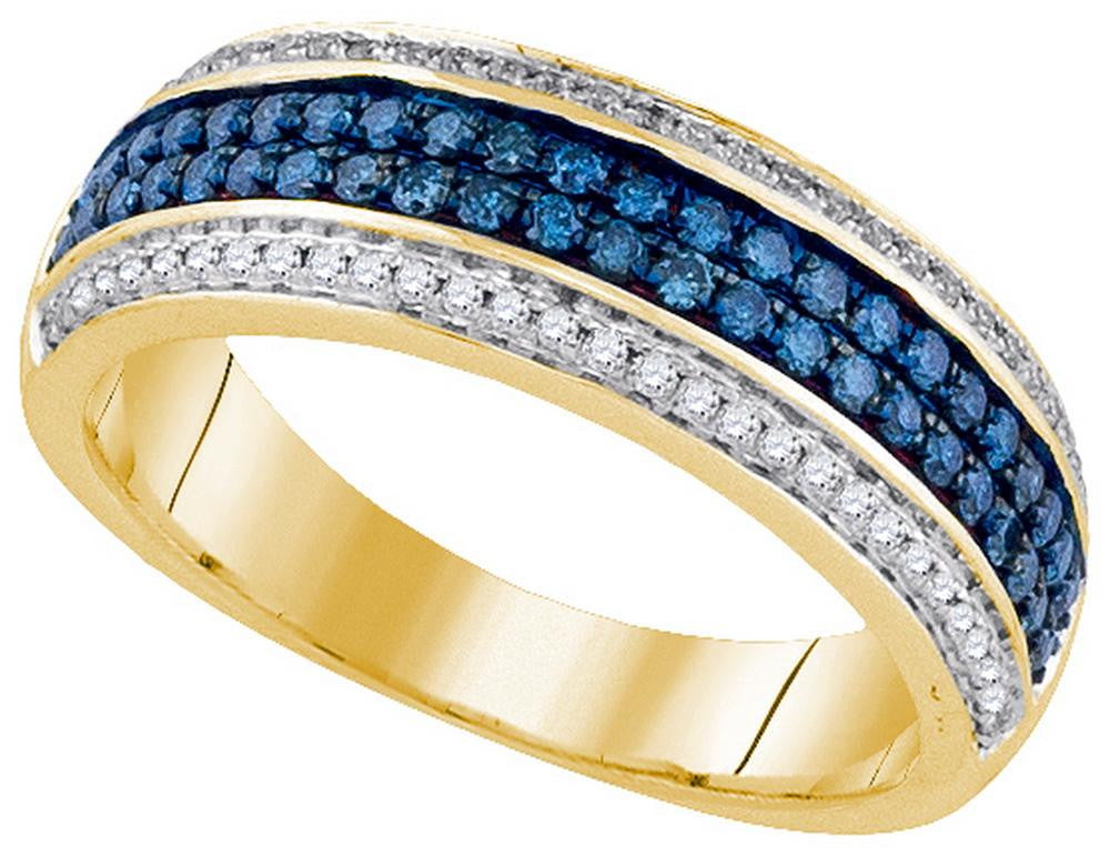 1-2CTW-Diamond BLUE  BAND