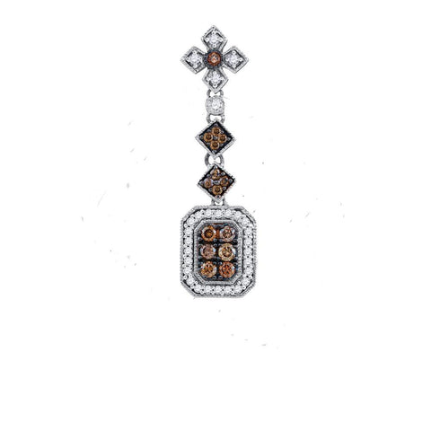 1-2CTW-Diamond FASHION BROWN PENDANT