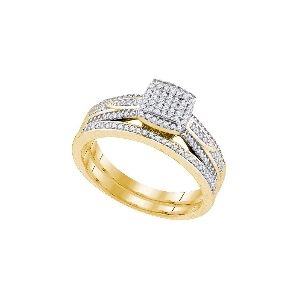 1-3CTW-Diamond MIRO-PAVE BRIDAL SET