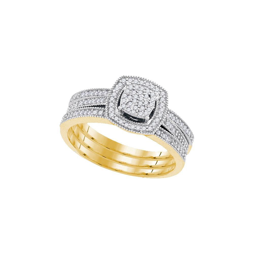 1-3CTW-Diamond MIRO-PAVE BRIDAL SET