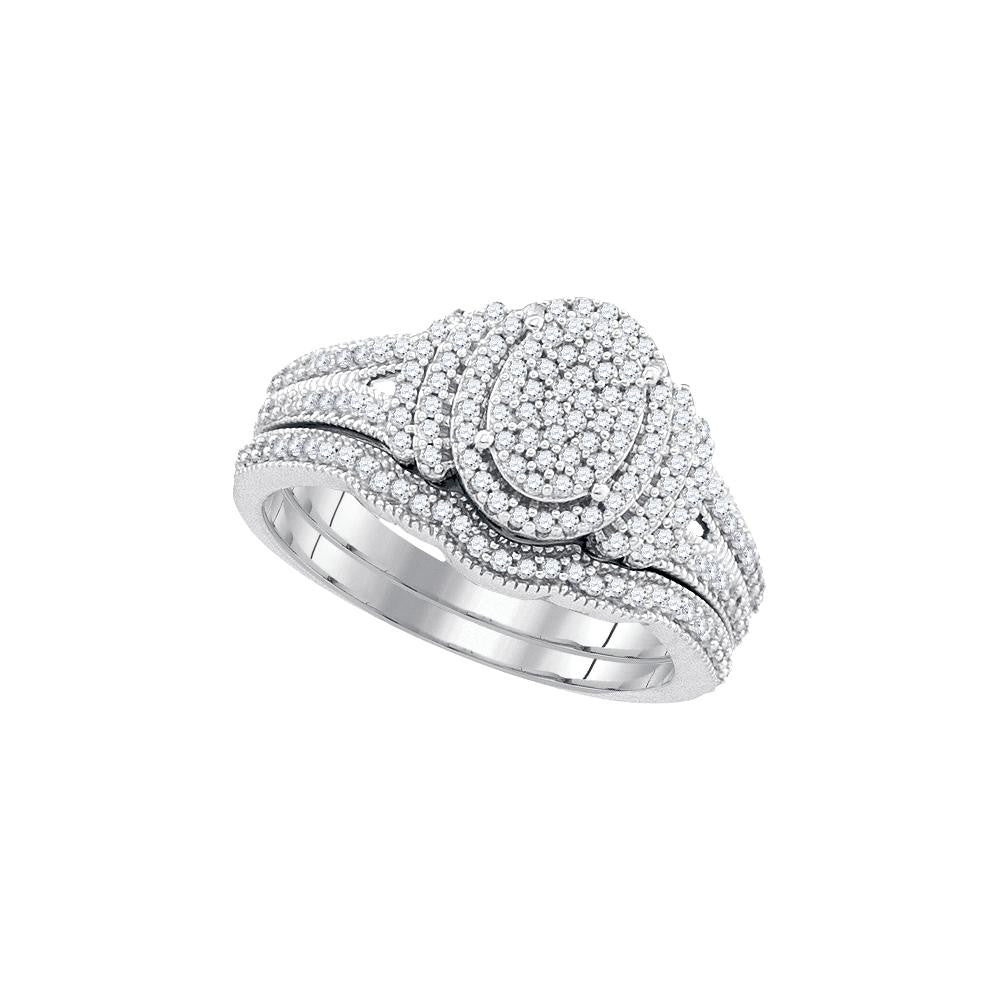 1-2CTW-Diamond MIRO-PAVE BRIDAL SET