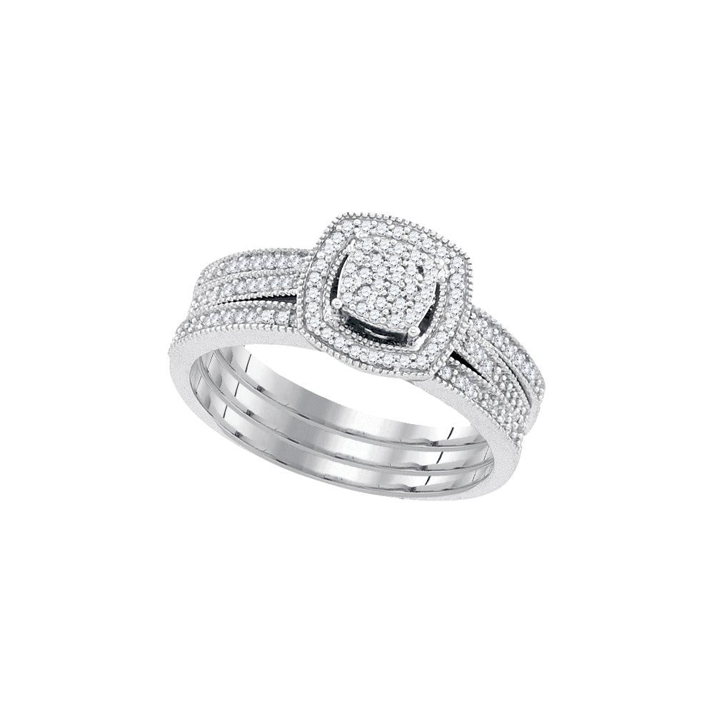 1-3CTW-Diamond MIRO-PAVE BRIDAL SET