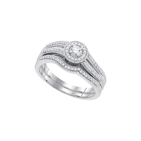 1-3CT-Diamond 1-10CT-CRD BRIDAL SET