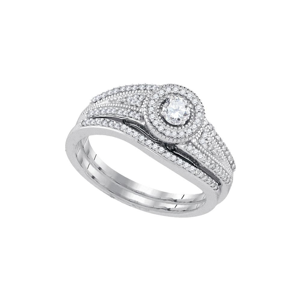 3-8CT-Diamond 1-6CT-CRD BRIDAL SET