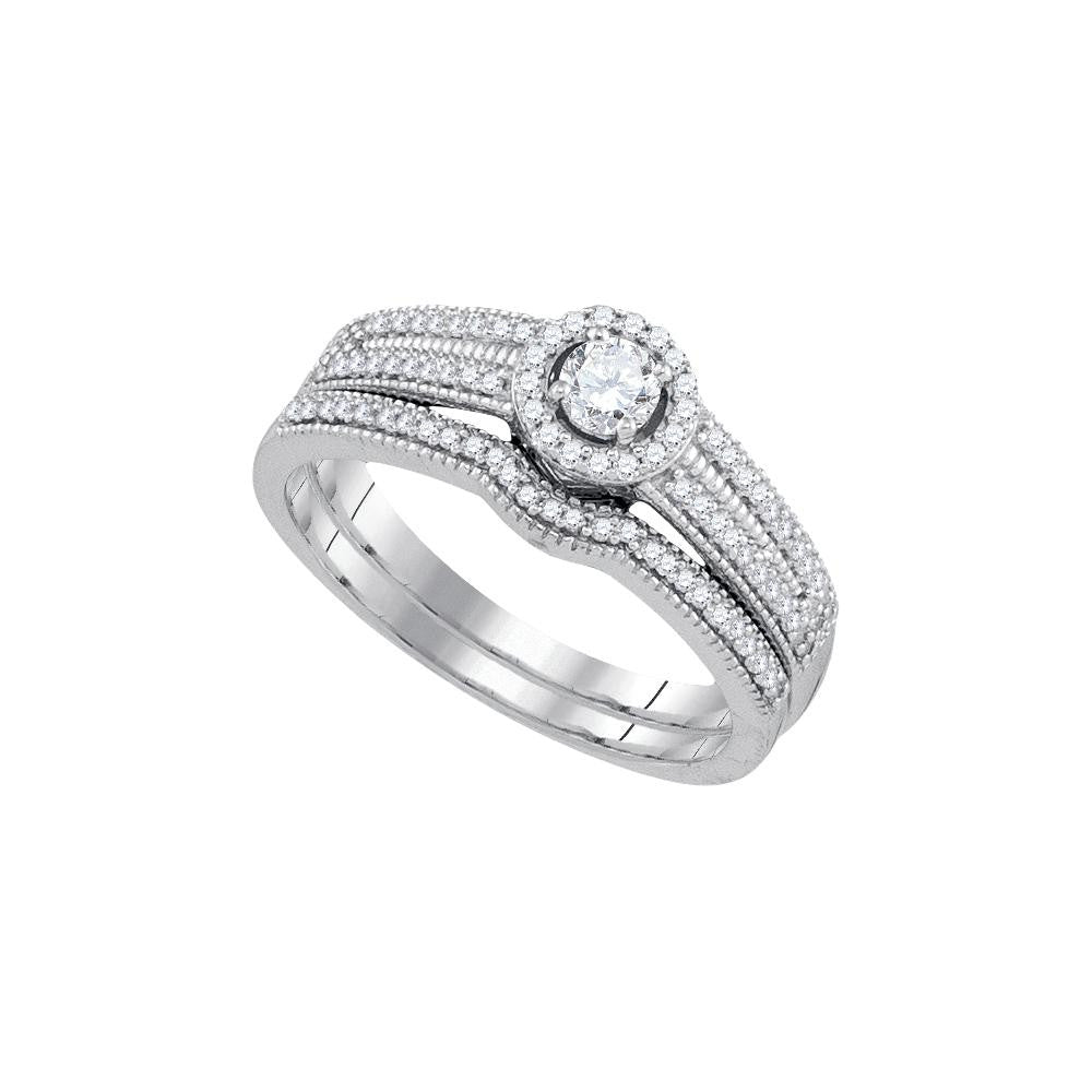 3-8CT-Diamond 1-6CT-CRD BRIDAL SET