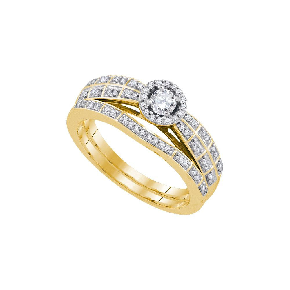 1-3CT-Diamond 1-6CT-CRD BRIDAL SET