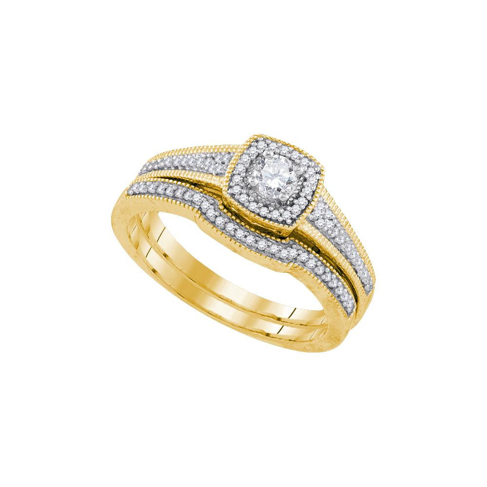 1-3CT-Diamond 1-8CT-CRD BRIDAL SET