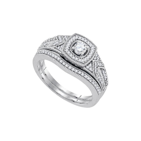 3-8CT-Diamond 1-6CT-CRD BRIDAL SET