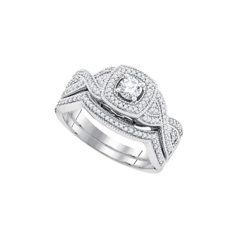 1-2CT-Diamond 1-5CT-CRD BRIDAL SET