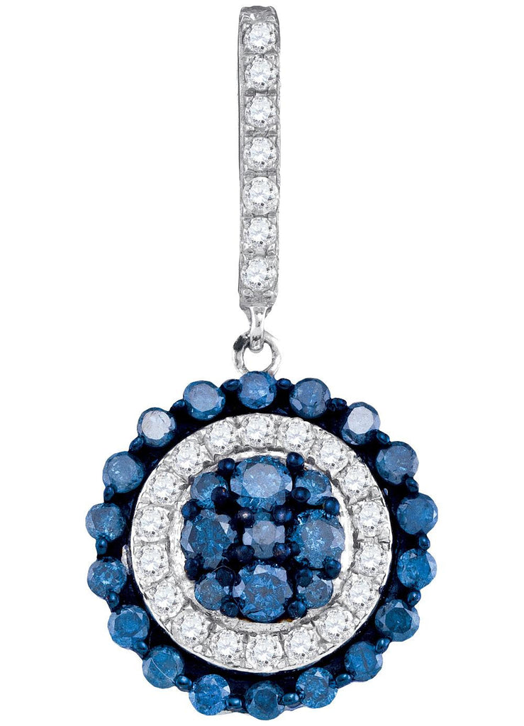 1 CTW-Diamond FASHION BLUE PENDANT