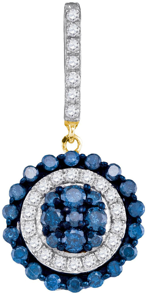 1 CTW-Diamond FASHION BLUE PENDANT