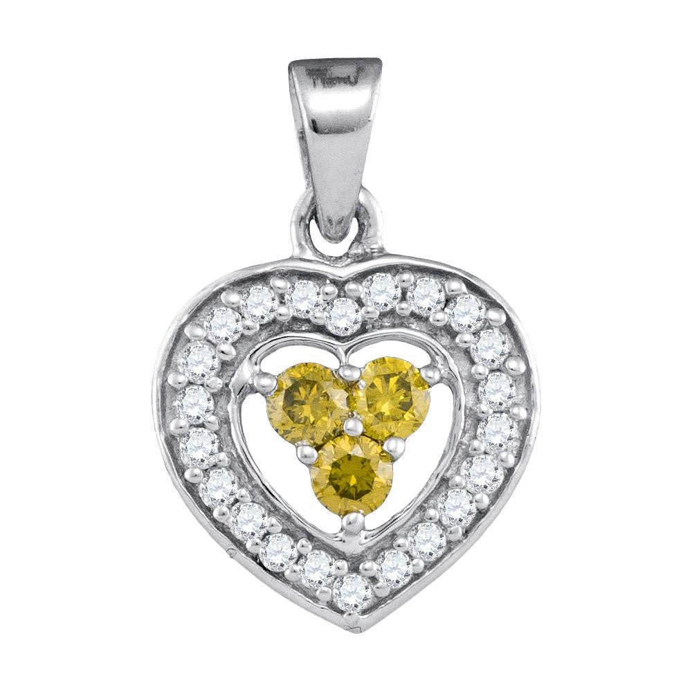 1-3CTW-Diamond FASHION YELLOW PENDANT