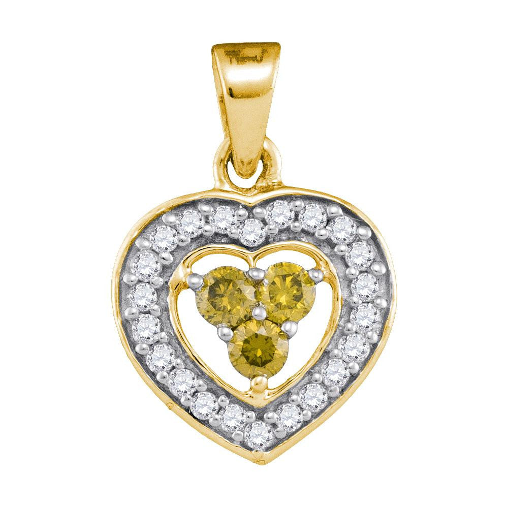 1-3CTW-Diamond FASHION YELLOW PENDANT