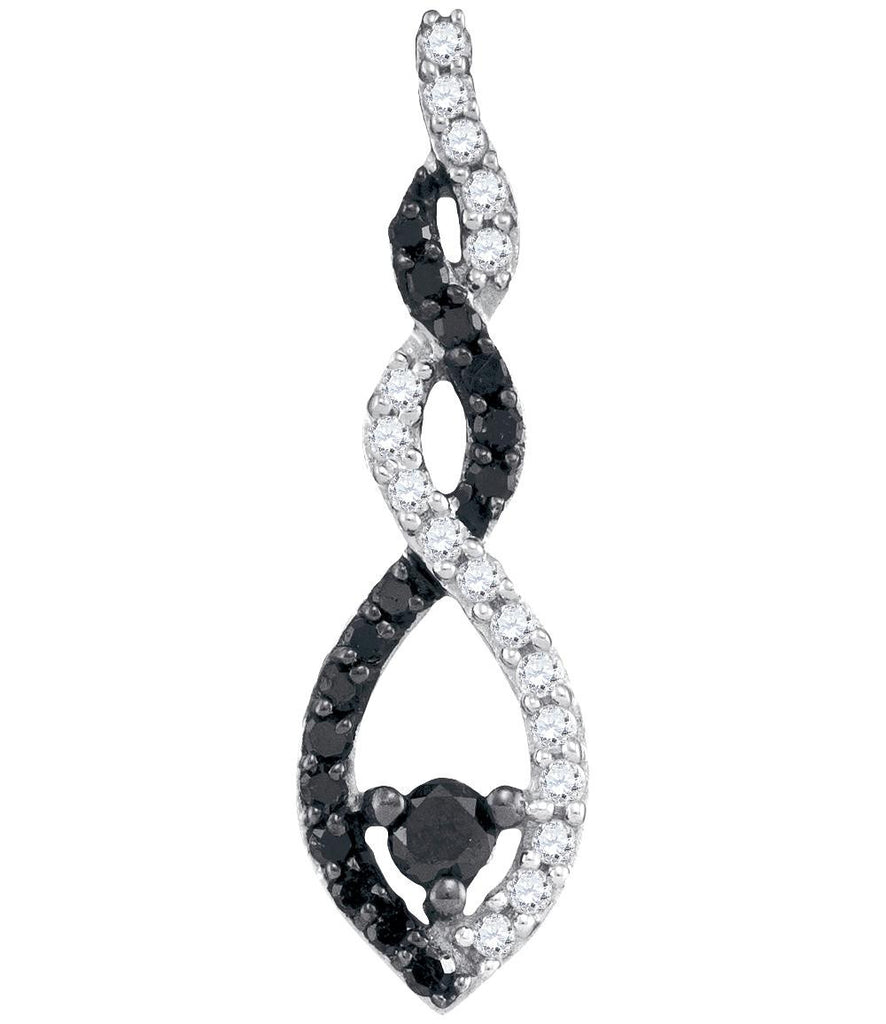 1-4CTW-Diamond BLACK  PENDANT