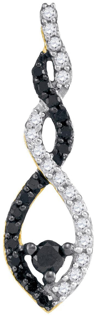 1-4CTW-Diamond BLACK  PENDANT