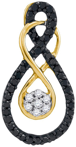 1-4CTW-Diamond FASHION BLACK PENDANT