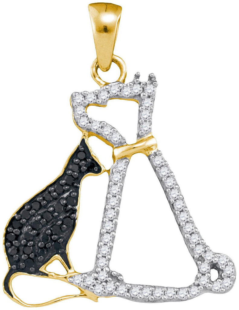 1-4CTW-Diamond FASHION BLACK PENDANT