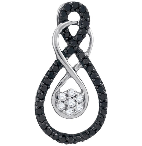 1-4CTW-Diamond FASHION BLACK PENDANT