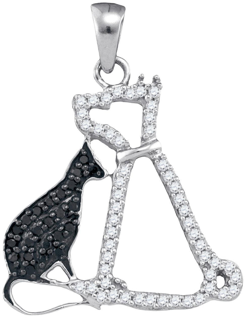 1-4CTW-Diamond FASHION BLACK PENDANT