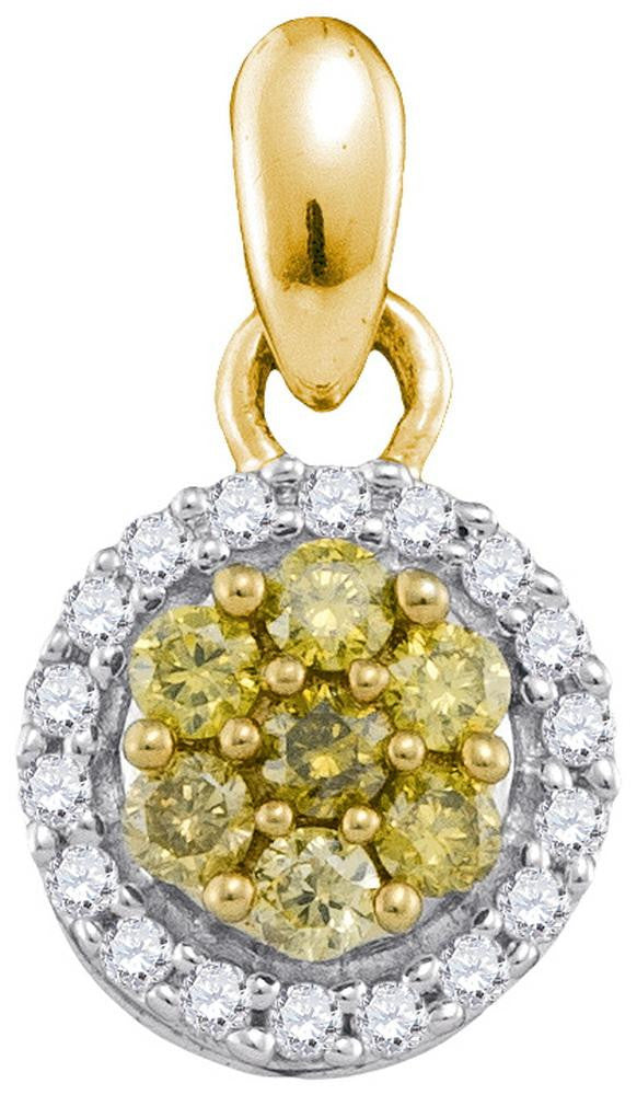 1-4CTW-Diamond FASHION YELLOW PENDANT