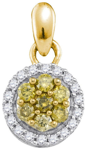 1-4CTW-Diamond FASHION YELLOW PENDANT