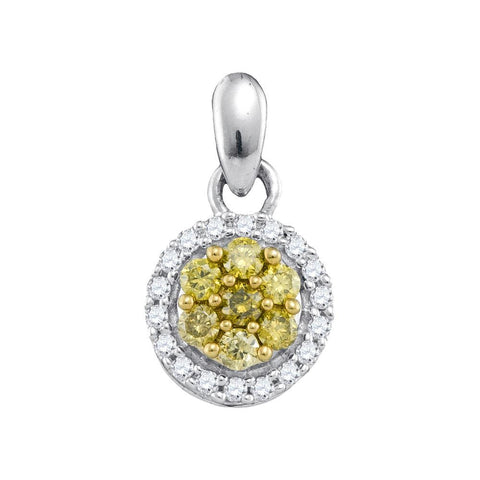 1-4CTW-Diamond FASHION YELLOW PENDANT