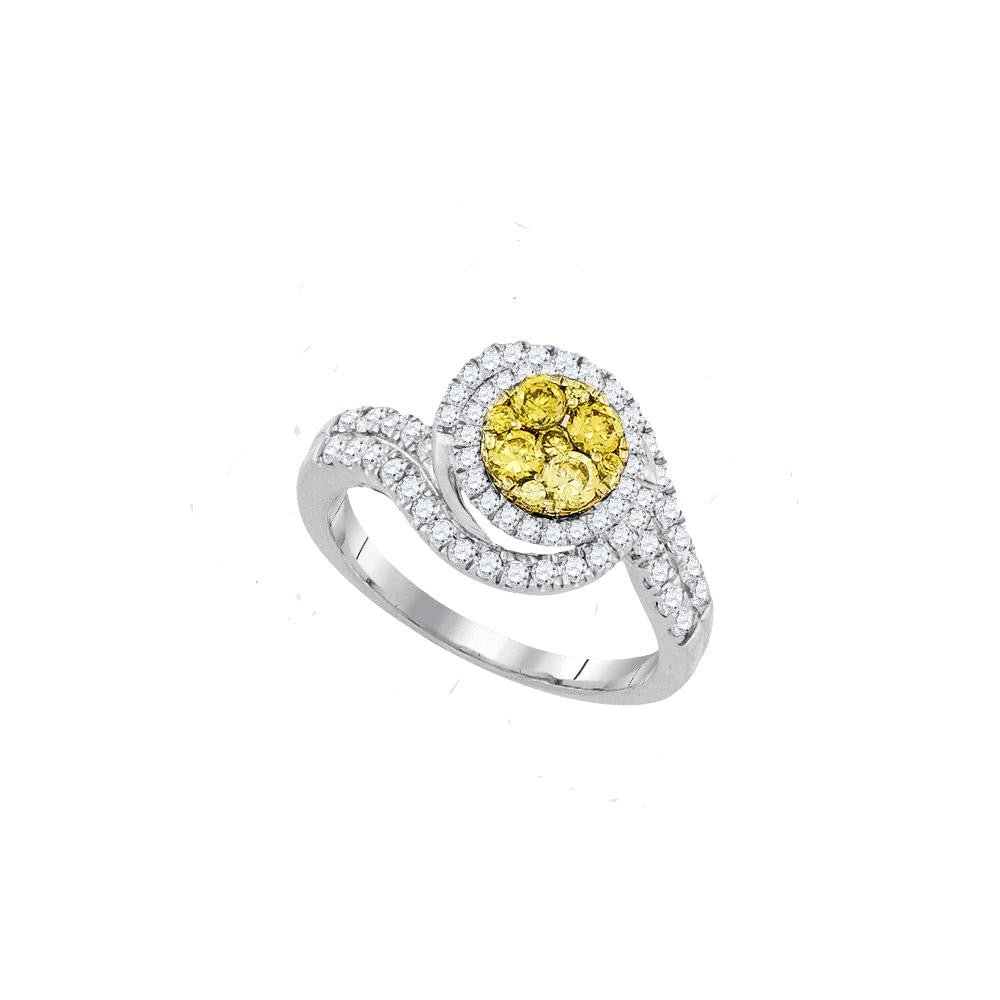 1 CTW-Diamond YELLOW LARISSA  RING