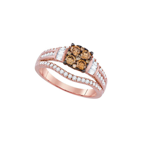 1 CTW-Diamond LARISSA FASHION BROWN RING