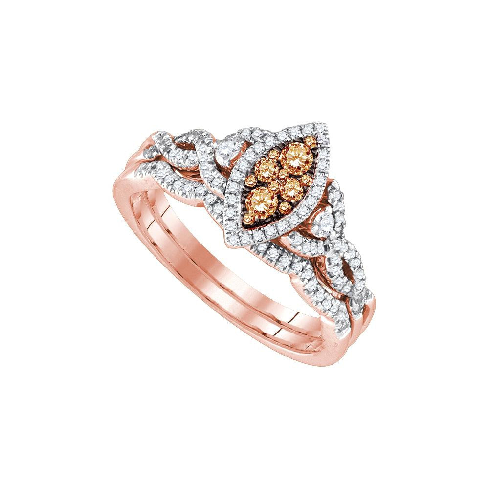 1-2CTW-Diamond BROWN  RING