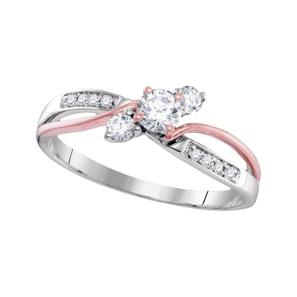 3-8CTW-Diamond 1-4CT-CRD BRIDAL RING