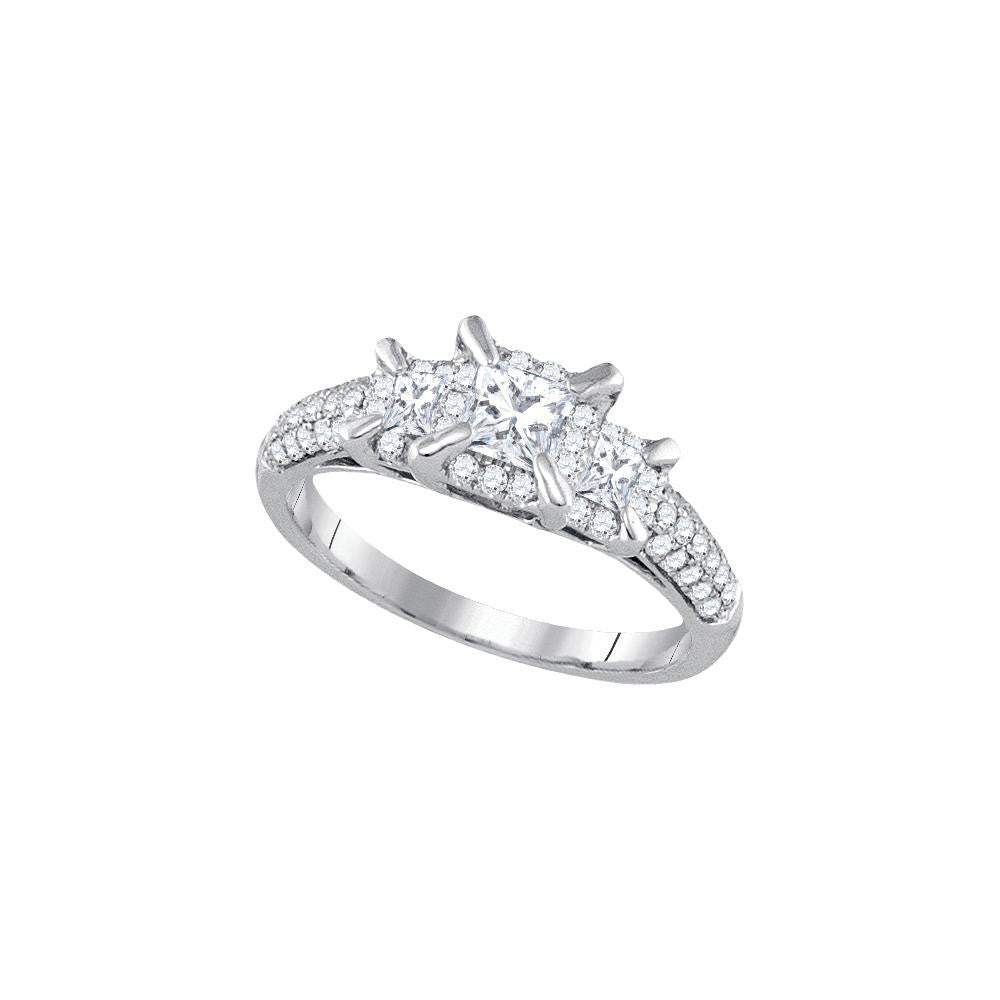 1 CTW-Diamond 3-8CT-CPR BRIDAL RING