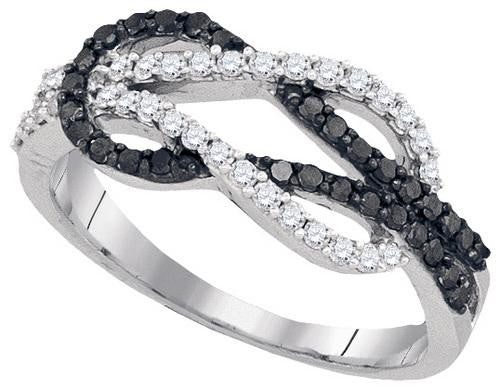 10KT White Gold 0.52CTW DIAMOND FASHION RING