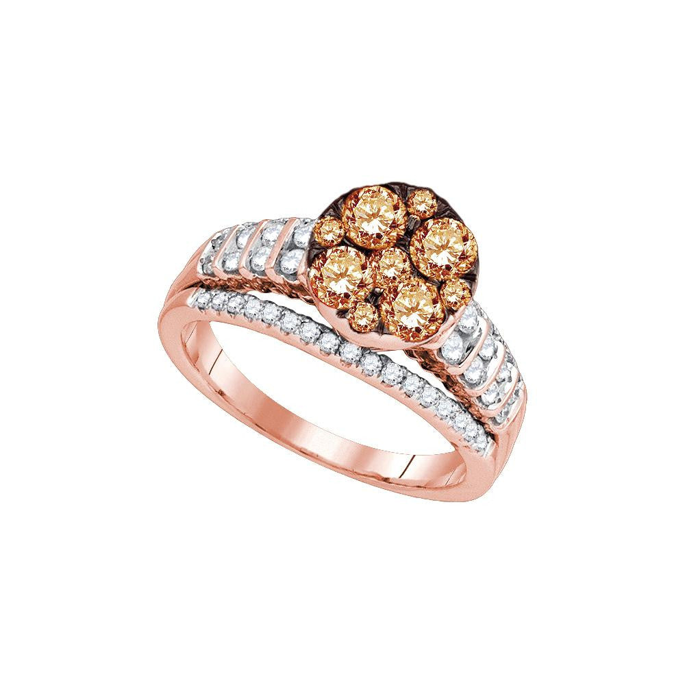 1 1-2CTW-Diamond FASHION BROWN RING