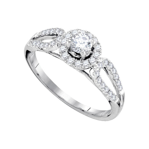 1-2CTW-Diamond 1-4CT-CRD BRIDAL RING