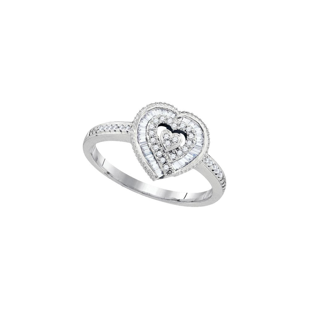 1-4CTW-Diamond HEART RING