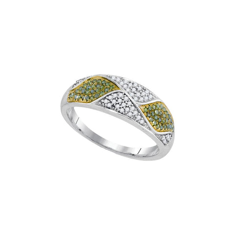 1-4CTW-Diamond MICRO-PAVE GREEN RING