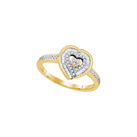 1-4CTW-Diamond HEART RING