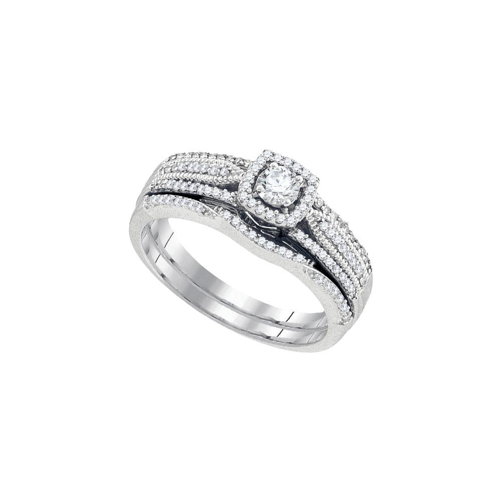 3-8CT-Diamond 1-6CT-CRD BRIDAL SET