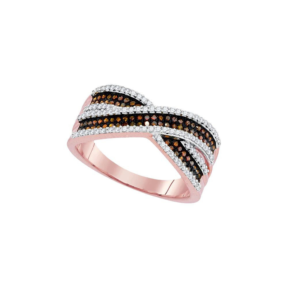 1-2CTW-Diamond RED MICRO-PAVE RING