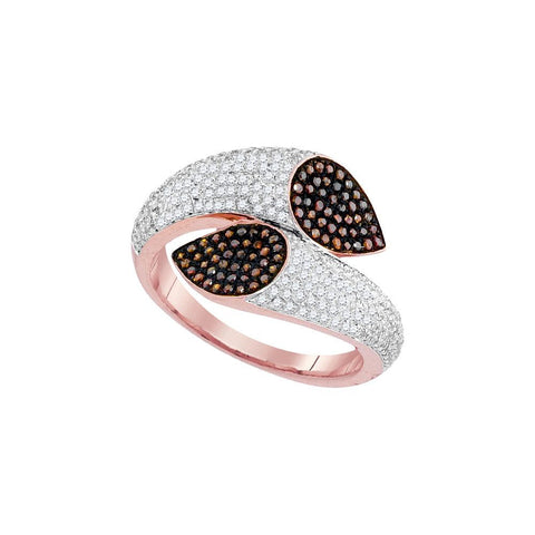 3-4CTW-Diamond MICRO-PAVE RED RING