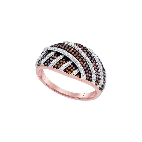 1-2CTW-Diamond MICRO-PAVE RED RING