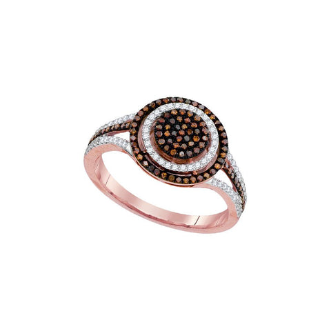 3-8CTW-Diamond MICRO-PAVE RED RING