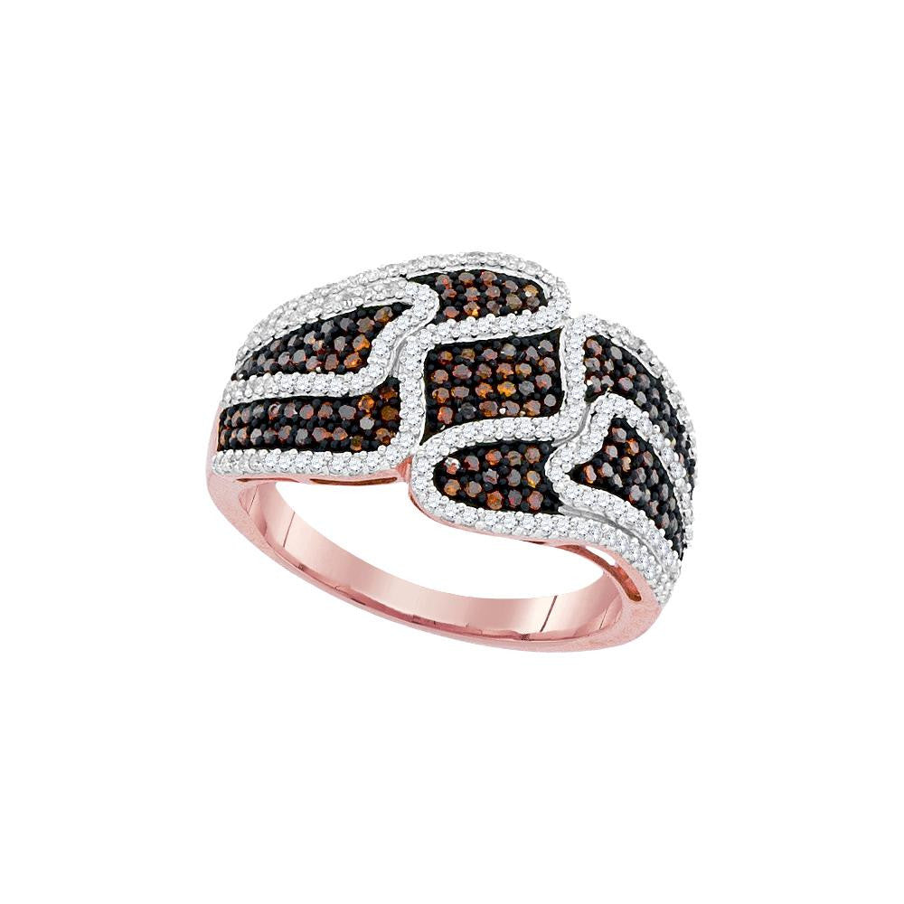 3-4CTW-Diamond MICRO-PAVE RED RING