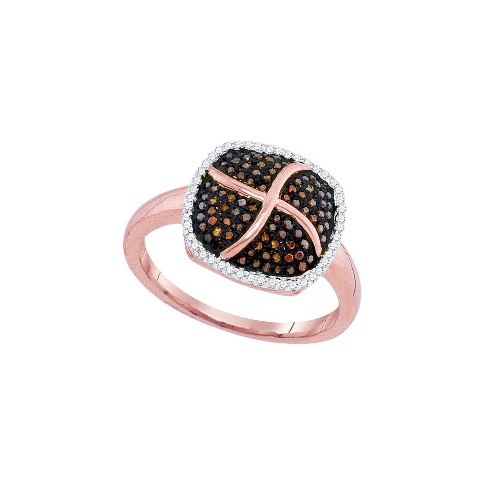 1-3CTW-Diamond MICRO-PAVE RED RING