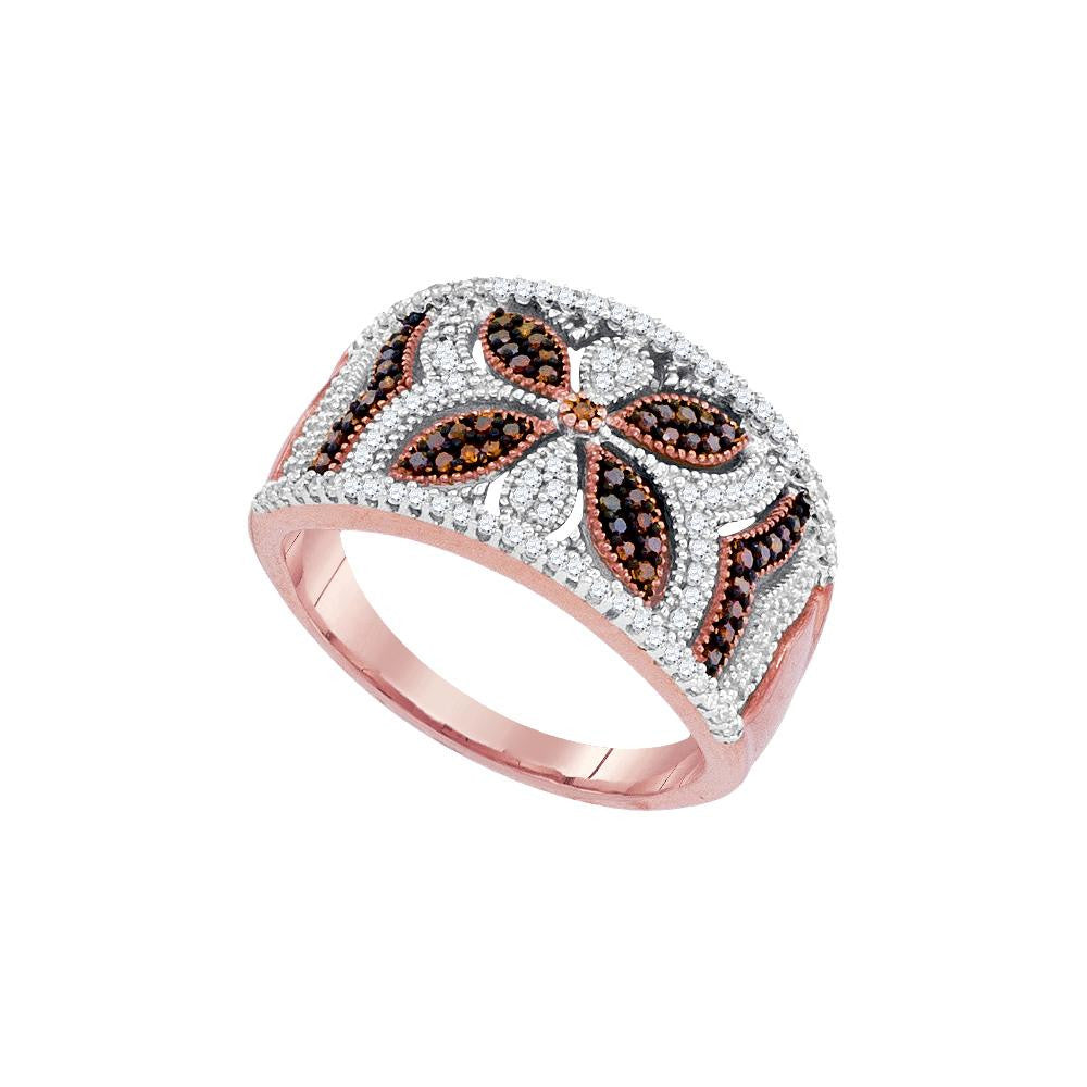 3-8CTW-Diamond MICRO-PAVE RED RING