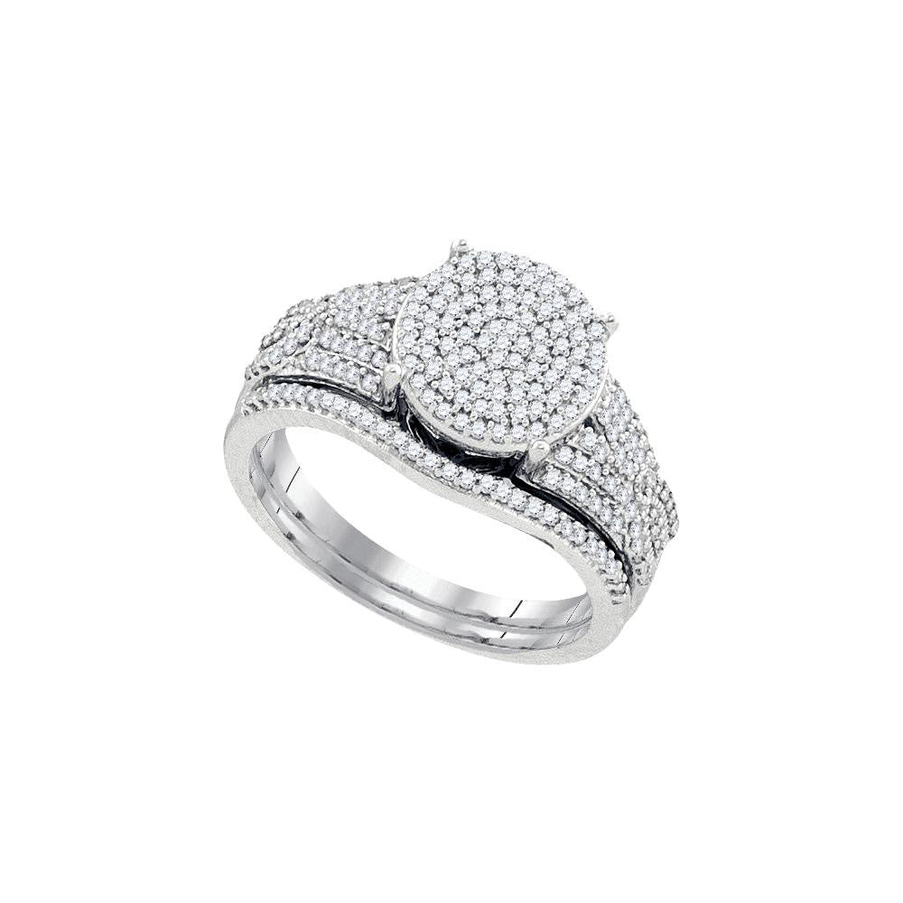 1-2CTW-Diamond MIRO-PAVE BRIDAL SET